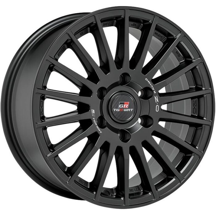 OZ Racing Rally Desert TGR-WRT Matt Black + Silver Lettering 8x18 6x139.7 ET50