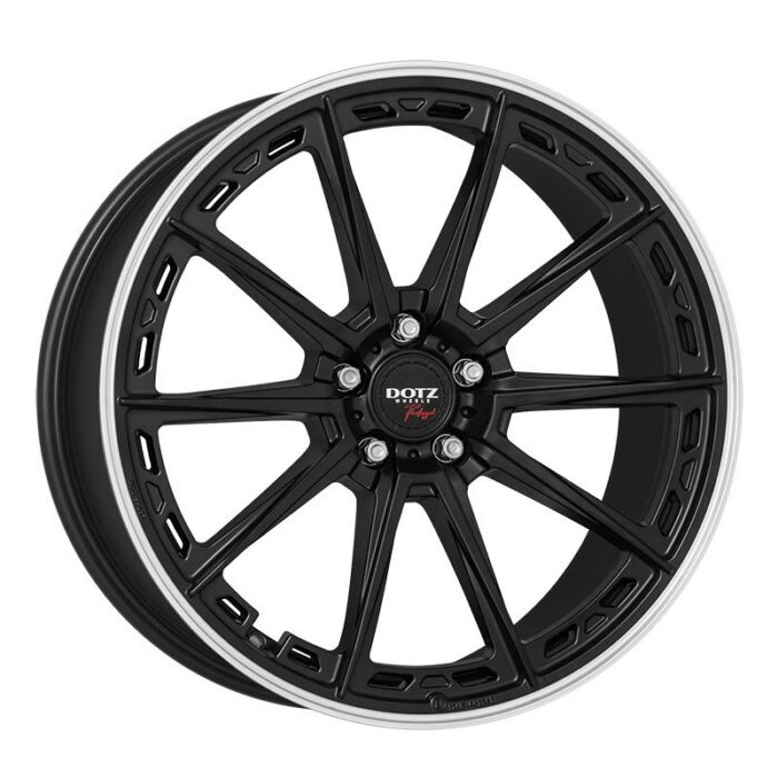 Dotz Sonoma dark Black matt/polished lip 8,5x19 5x112 ET32