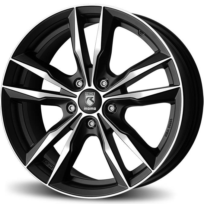 Reds Fast Matt Black polished 7,5x17 5x112 ET45