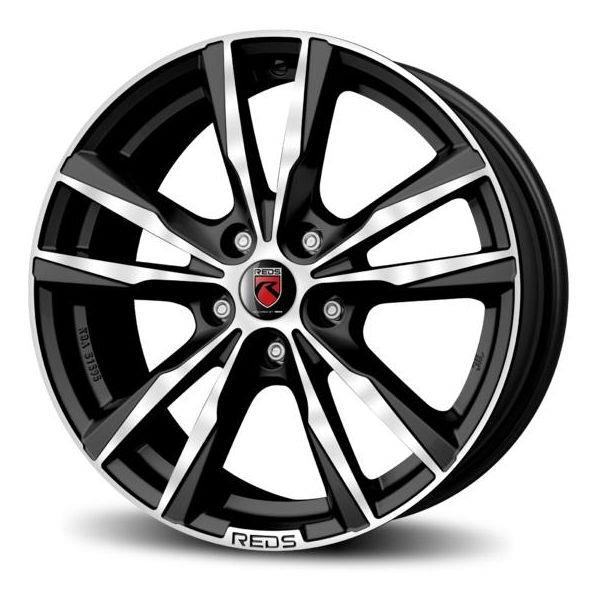 Reds K2 HD Matt Black polished 7,5x17 5x112 ET45