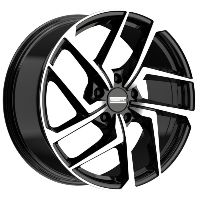 Fondmetal Taara Glossy Black Machined 10x22 5x112 ET21