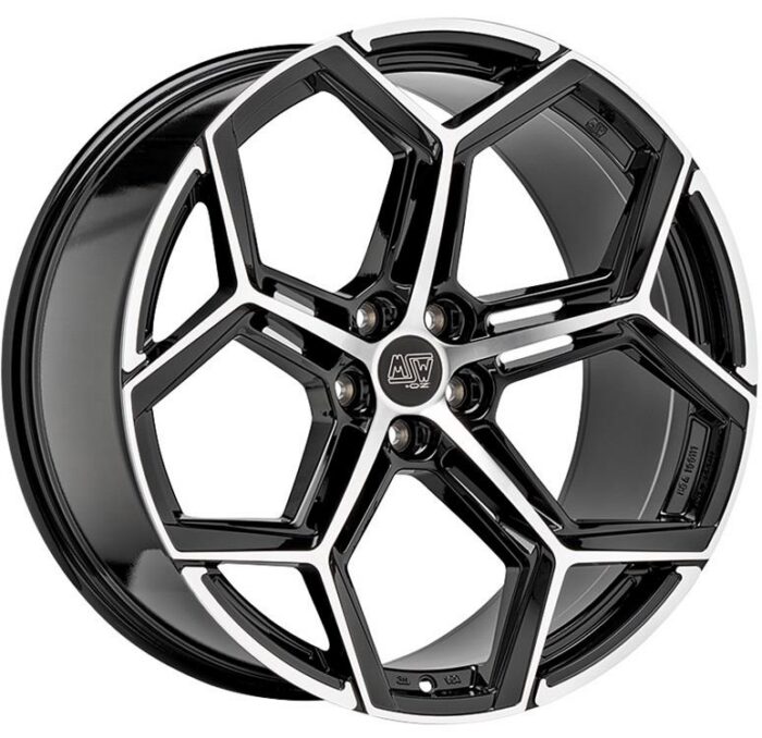 MSW 53 Gloss Black Full Polished 8x19 5x112 ET46