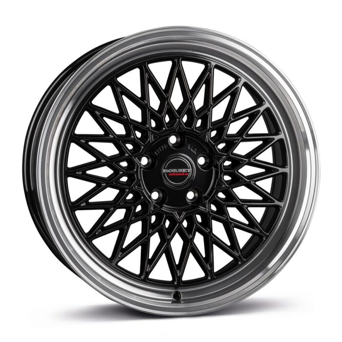 Borbet B black rim polished 8,5x19 5x112 ET25