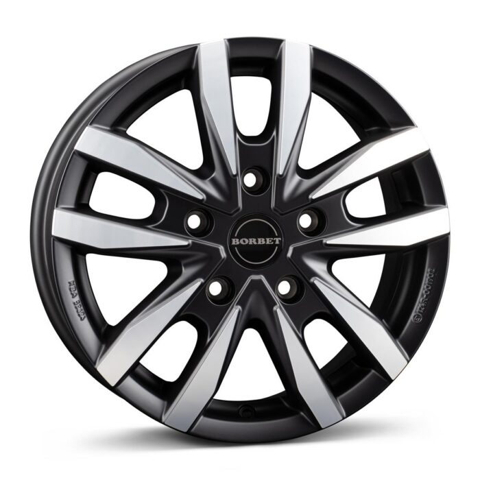 Borbet CW5 black polished matt 7,5x18 5x112 ET48