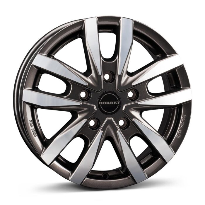 Borbet CW5 mistral anthracite glossy polished 6,5x16 5x130 ET66
