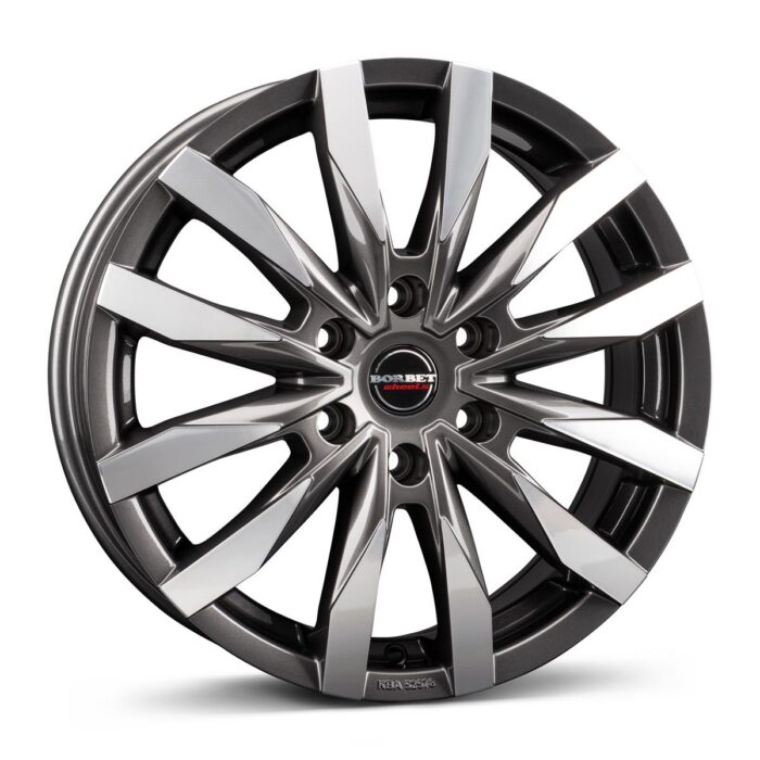 Borbet CW6 mistral anthracite glossy polished 6,5x16 6x130 ET54
