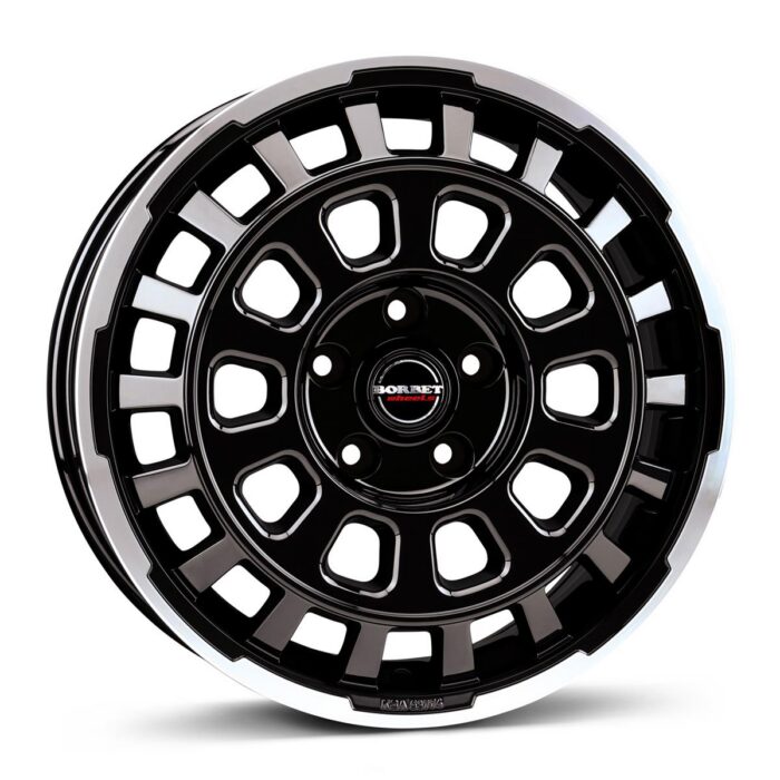 Borbet CW7 black rim polished glossy 7,5x18 5x118 ET53