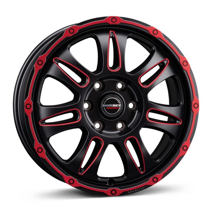Borbet CW8 red rim window polished matt 8x18 6x120 ET45