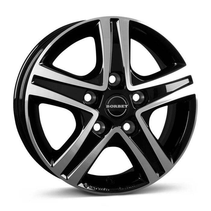 Borbet CWD black polished glossy 6x16 5x118 ET68