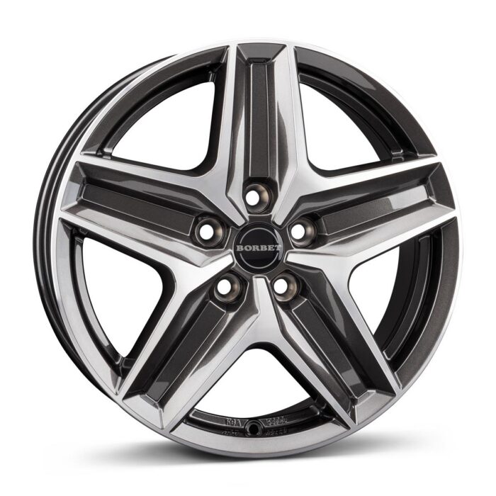 Borbet CWZ mistral anthracite glossy polished 6x17 5x112 ET30