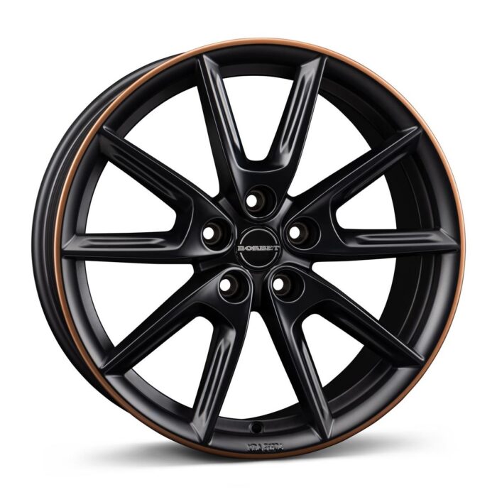 Borbet LX18 black matt rim copper 8x18 5x112 ET44