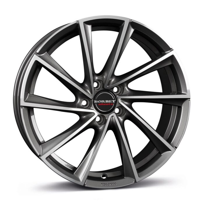 Borbet VTX Graphite Polished 8x18 5x115 ET38