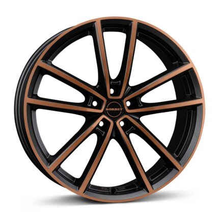 Borbet W black copper polished matt