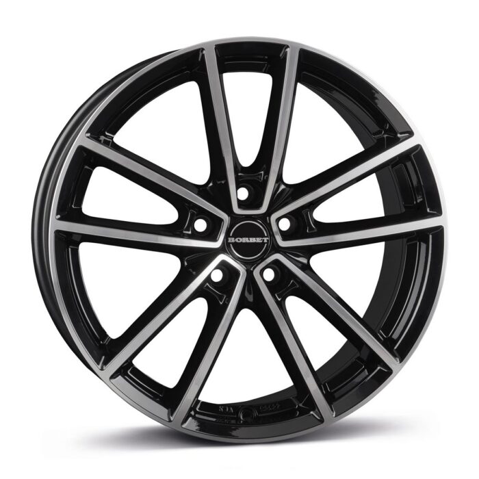 Borbet W black polished glossy 7x17 5x108 ET45
