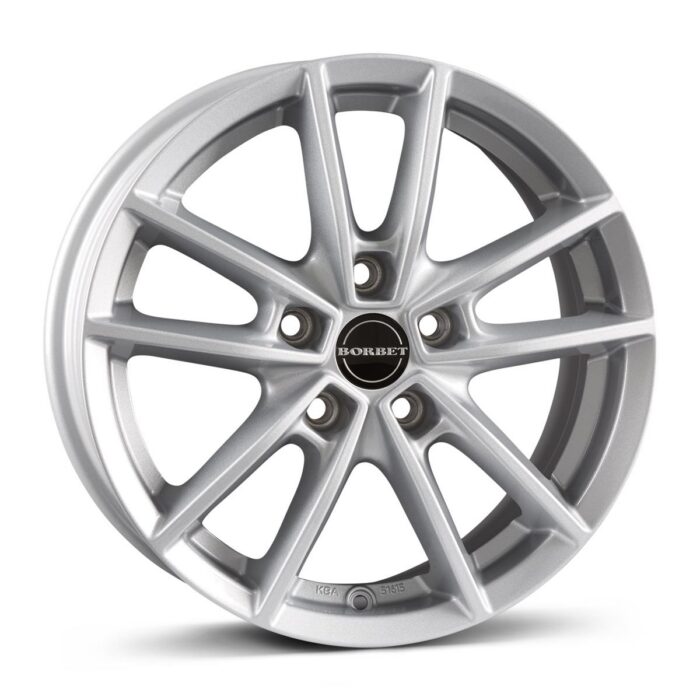 Borbet W Crystal Silver 6x15 5x100 ET45