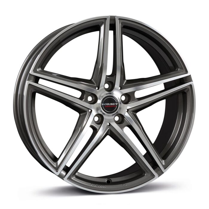 Borbet XRT Graphite Polished 8x18 5x114.3 ET45