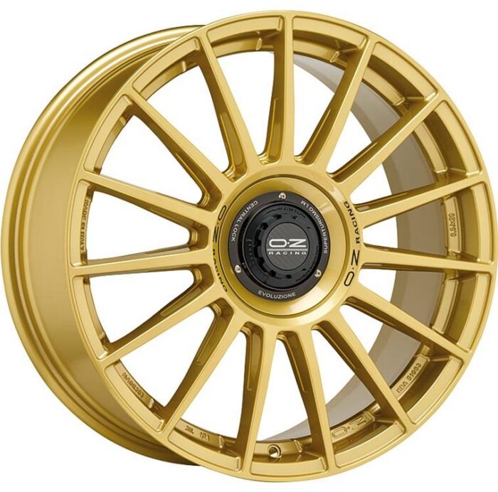 OZ Racing Superturismo Evoluzione Race Gold Black Lettering 8x18 5x114.3 ET45