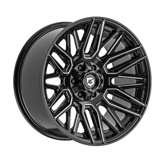 Gear Off Road 770 Edge Glossy Black Milled 9x17 5x139.7 ET0