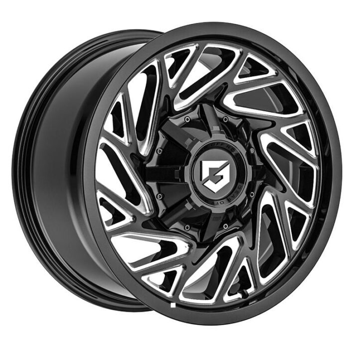 Gear Off Road 769 Sequence Glossy Black Milled 10x20 8x165.1 ET-19