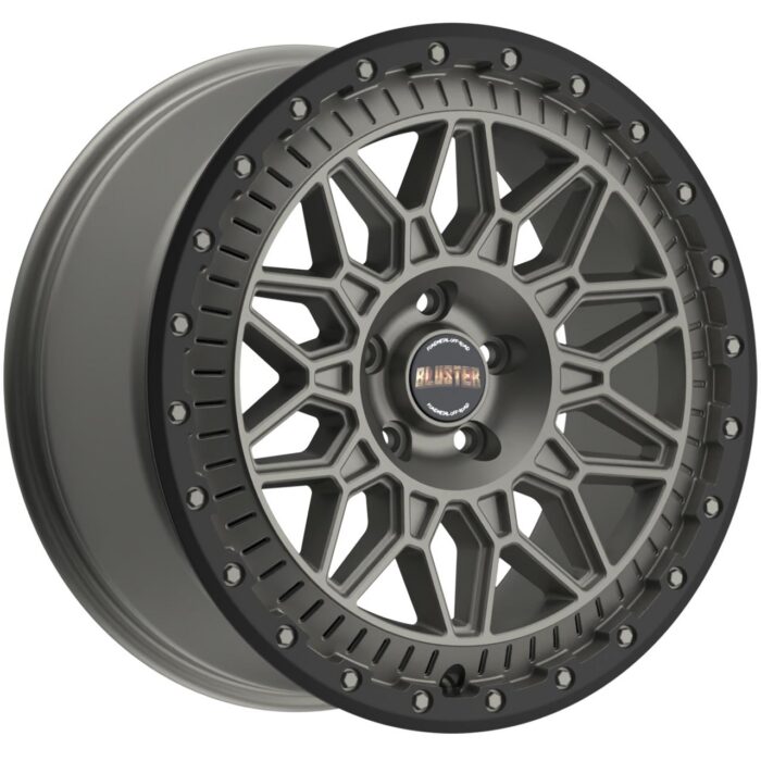 Fondmetal Bluster Matt Titanium Black Lip 8x18 6x130 ET50
