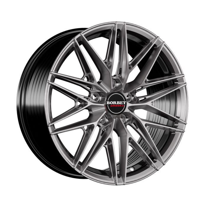 Borbet FB1 hyper black silver 8x18 5x112 ET40