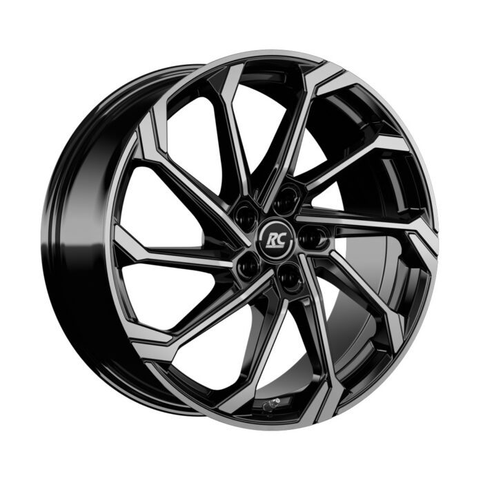 RC Design RC36 Gloss Black Full Polished 10x20 5x130 ET49
