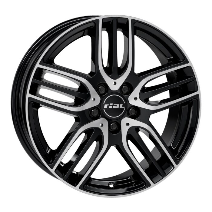 Rial M14-E diamond-black frontpolished 9x18 5x112 ET58