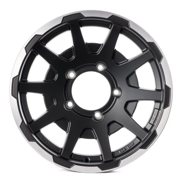 Sparco Dakar Matt Black Lip Polish NO CAP 5,5x16 5x139.7 ET0