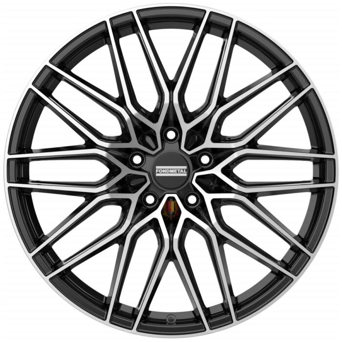 Fondmetal Cratos Glossy Black Machined 11,5x22 5x112 ET50