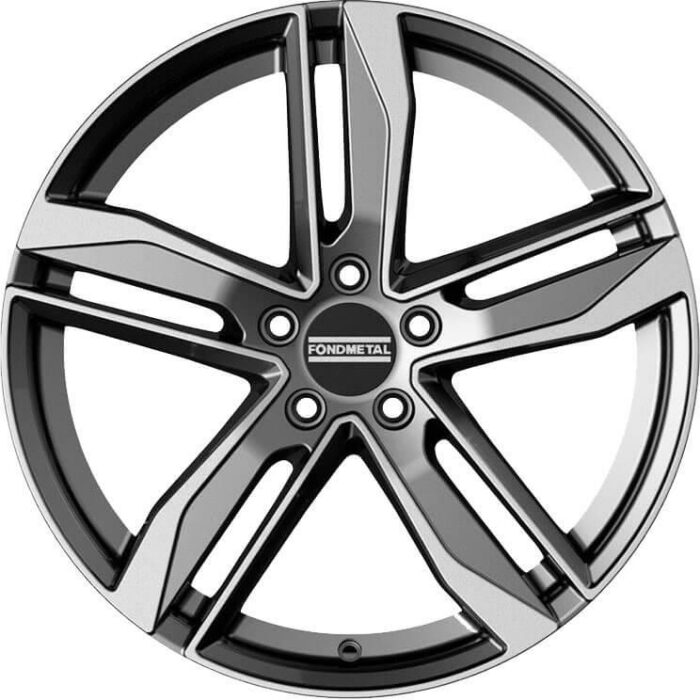 Fondmetal Hexis Glossy Titanium Machined 8x18 5x112 ET29