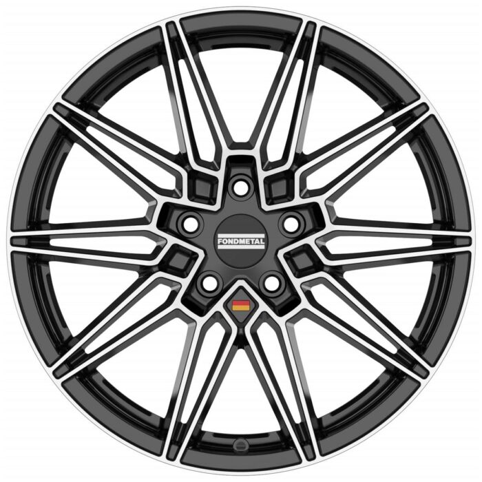 Fondmetal Thoe Glossy Black Machined 8x18 5x112 ET34