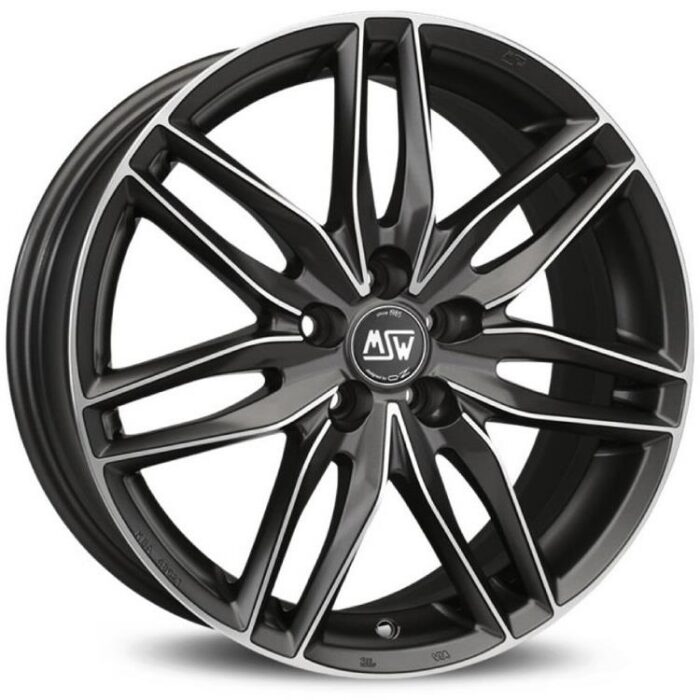 MSW 24 Matt Gun Metal Full Polished (Mgmfp) 6,5x15 4x100 ET43
