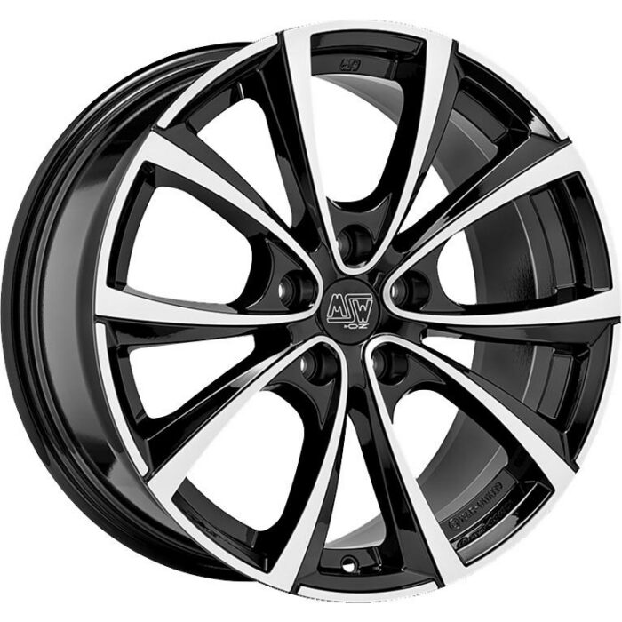 MSW 27T Gloss Black Full Polished 8,5x19 5x114.3 ET35