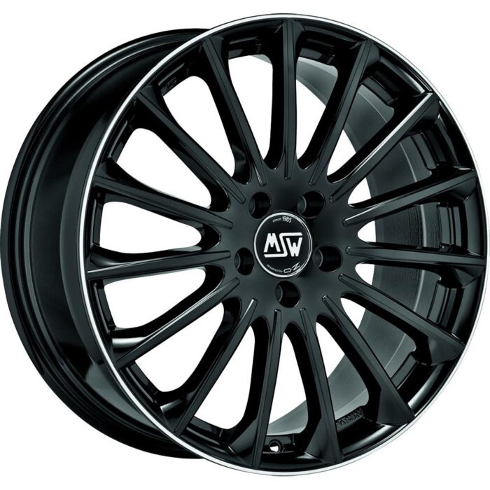 MSW 30 Gloss Black+Diamond Lip 9x19 5x112 ET49