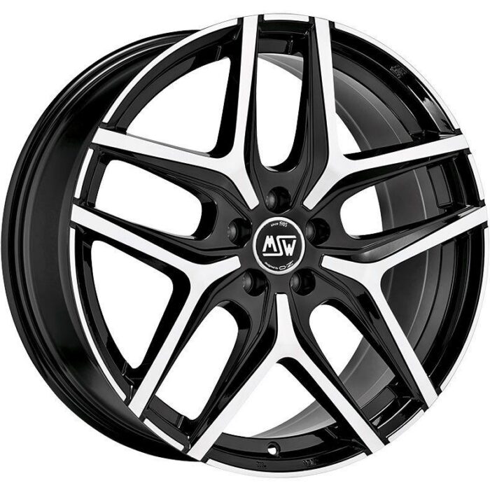 MSW 40 Gloss Black Full Polished 9x19 5x112 ET21