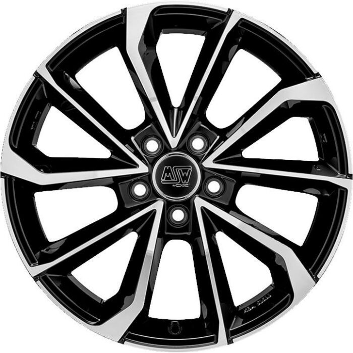 MSW 42 Gloss Black Full Polished 7,5x17 5x112 ET48