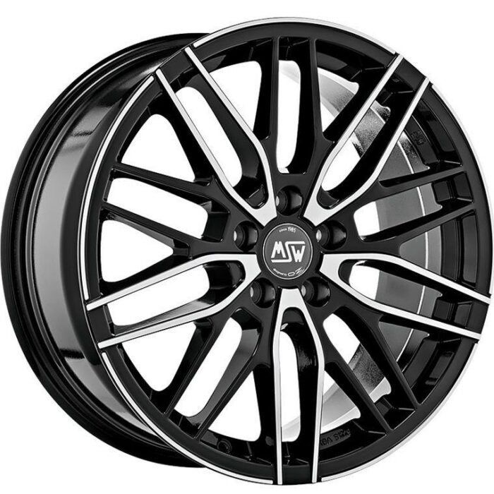 MSW 72 Gloss Black Full Polished 7x17 5x120 ET29