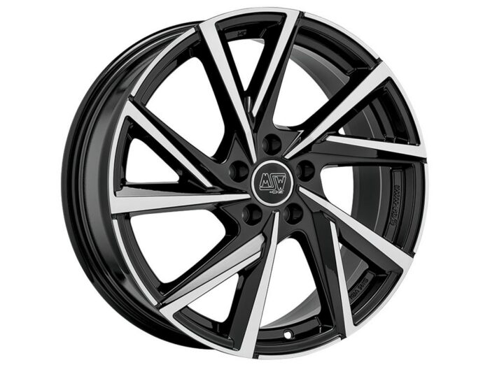 MSW 80-5 Gloss Black Full Polished 7,5x17 5x112 ET51