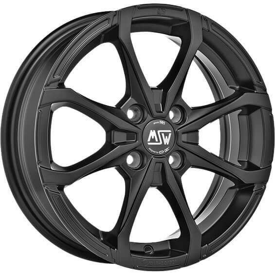 MSW X4 Matt Black 6x16 4x100 ET40