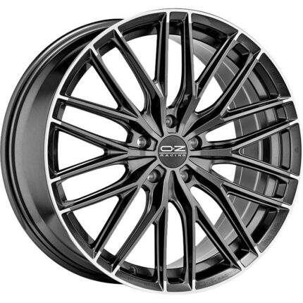 OZ Racing Gran Turismo HLT Star Graphite Diamond Lip