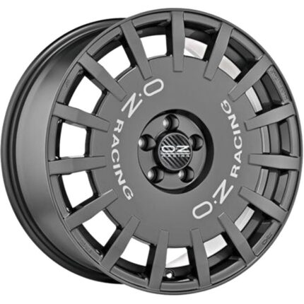 OZ Racing Rally Racing Dark Graphite Silver Lettering
