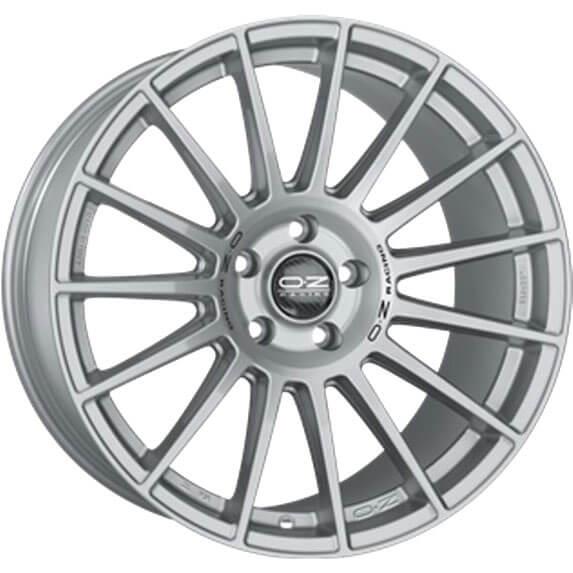 OZ Racing SUPERTURISMO DAKAR Matt Race Silver Black Lettering 10,5x21 5x120 ET40
