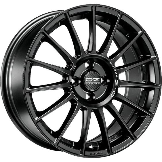 OZ Racing Superturismo LM Matt Black Silver Lettering 7,5x17 4x108 ET40