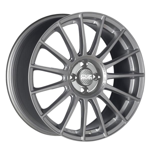 OZ Racing Superturismo LM Matt Race Silver Black Lettering 8,5x19 5x112 ET30