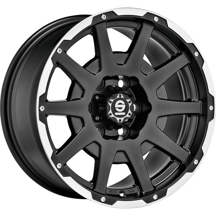 Sparco Dakar Matt Black Lip Polished+Rivets 7,5x17 5x114.3 ET38