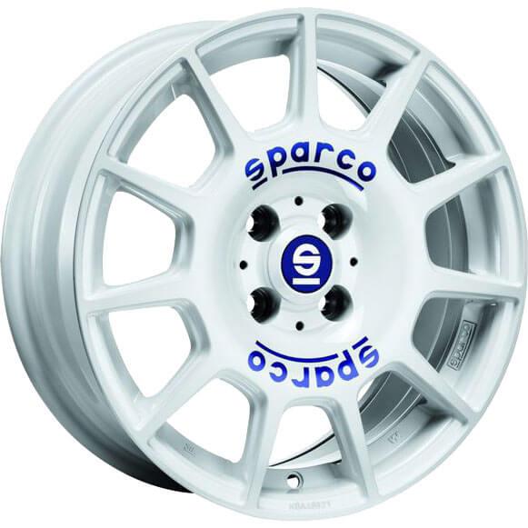 Sparco Terra White Blue Lettering 7x16 4x100 ET42
