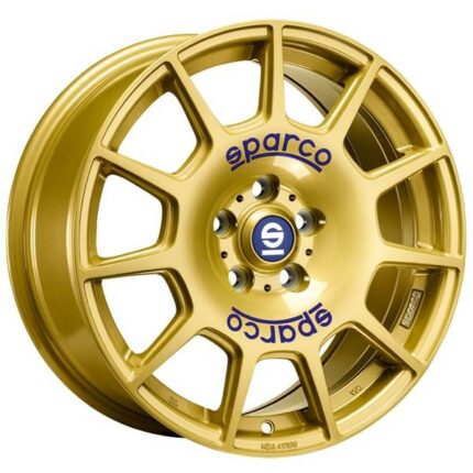 Sparco Terra Race Gold Blue Lettering
