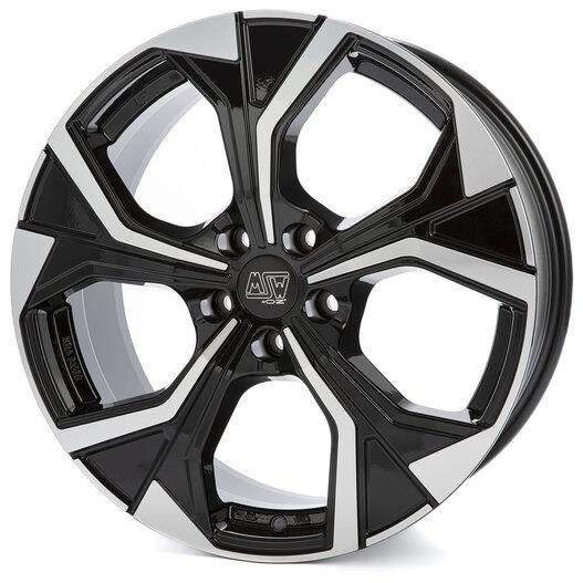 MSW 43 Gloss Black Full Polished 8x18 5x108 ET45