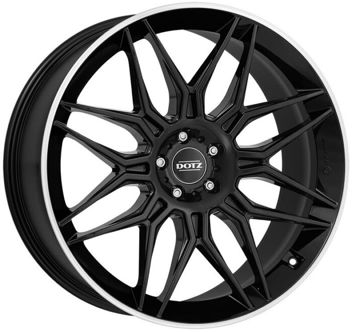Dotz LongBeach dark Black/polished lip 10,5x21 5x112 ET43