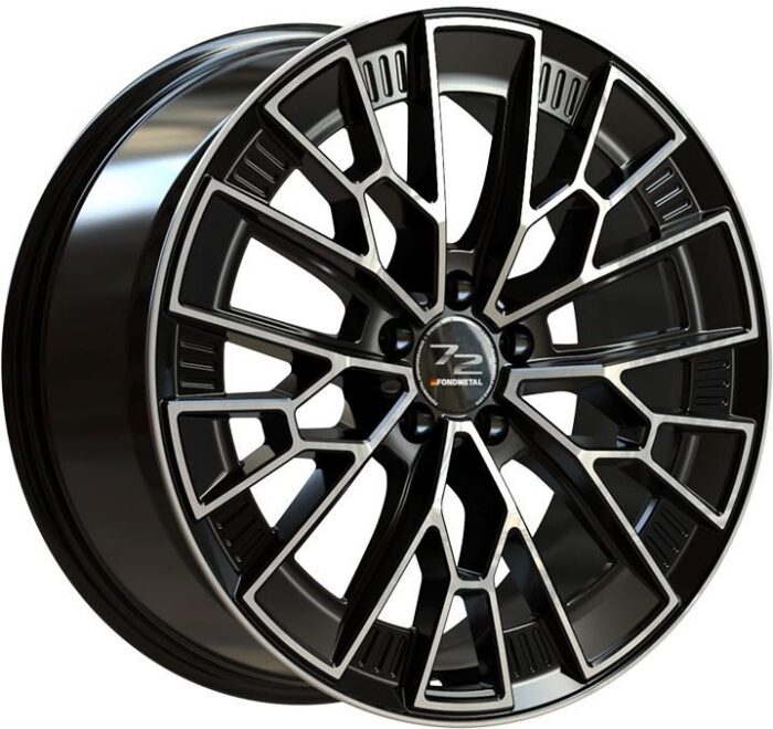 Fondmetal 1972 Glossy Black Machined 8,5x19 5x112 ET21